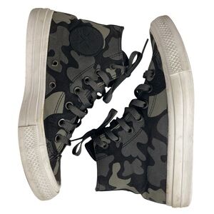 Converse Chuck Taylor All Star II Reflective Camo Black Charcoal Sneaker 151157C